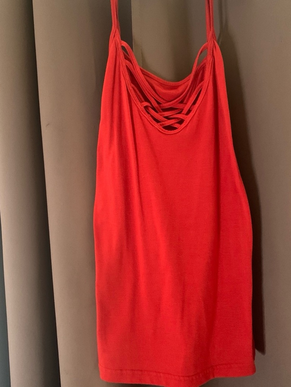 & Other Stories Red Strappy Cami Tank